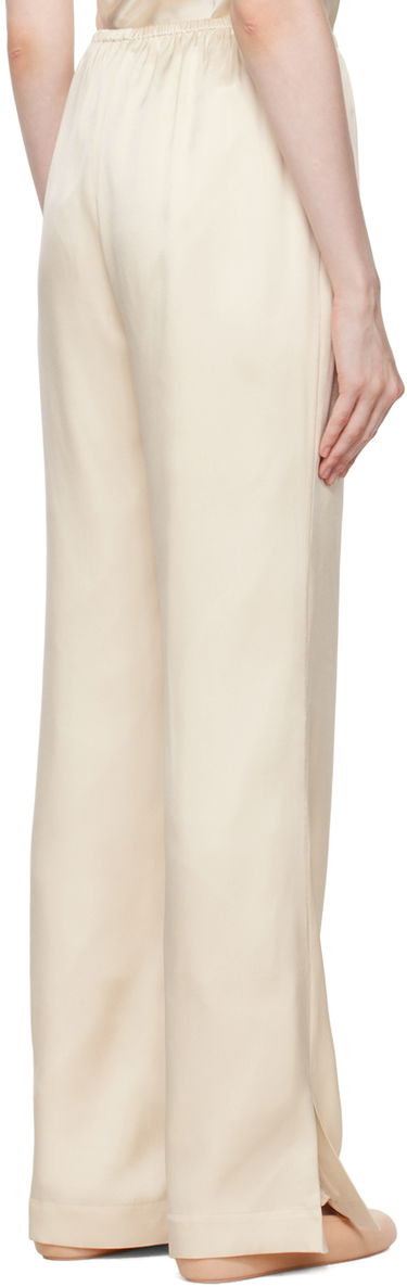 Bukser Anine Bing Silk Wide Leg Trousers Beige | A-03-3353-SDA26, 2