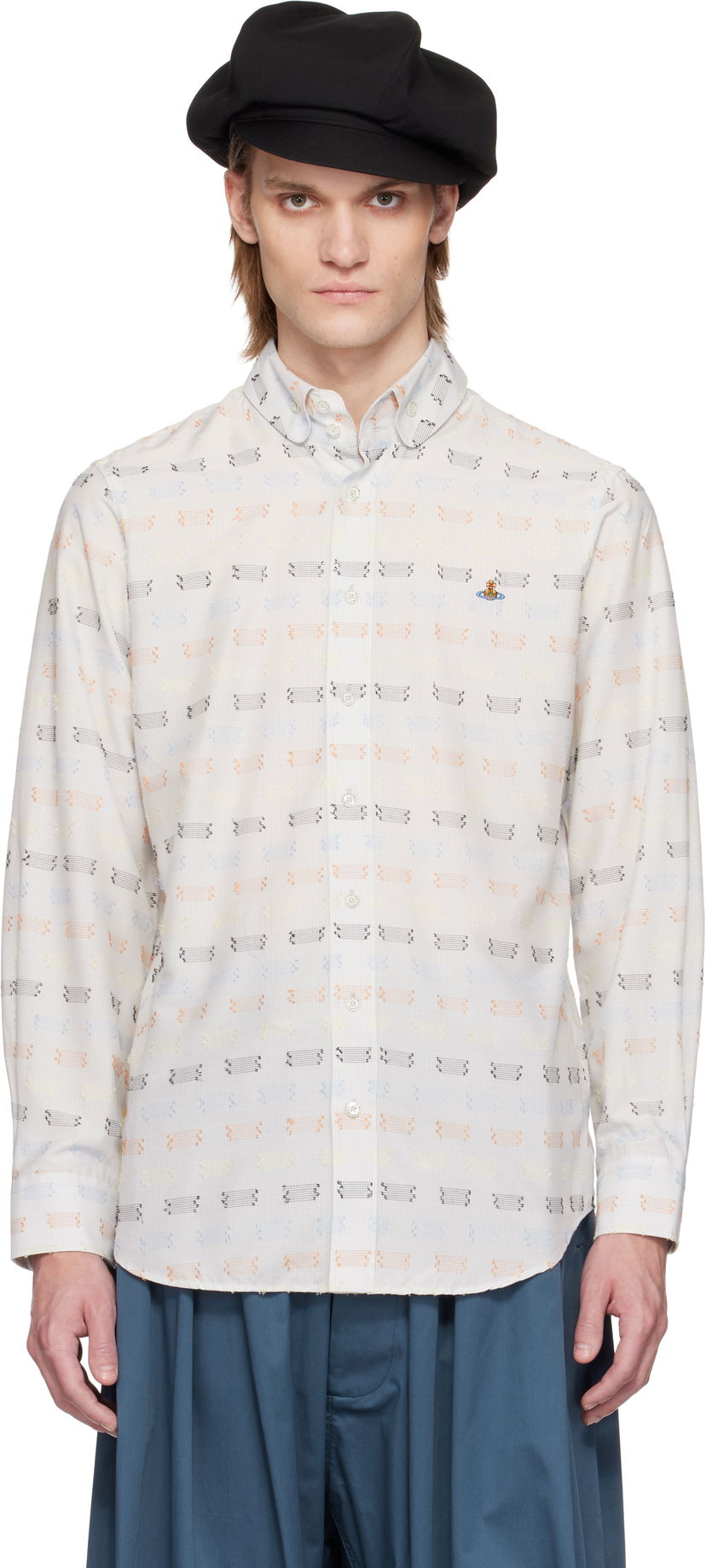 Skjorte Vivienne Westwood Vivienne Westwood Krall Two Button Shirt Hvid | 24010005-W012W-