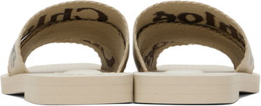 Skopleje CHLOÉ Chloé Woody Logo Slides Beige | CHC25S188QT, 1