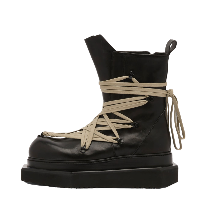 Sneakers og sko Rick Owens Rick Owens Megalace Turbo Cyclops Boots Size EU 40 Sort | RU02E1872-LGYW1-09