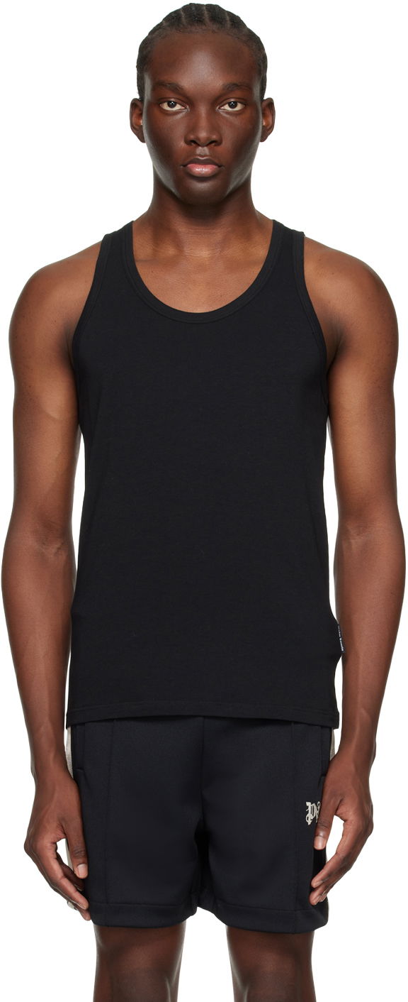 Tanktop Palm Angels Two-Pack Tank Tops Sort | PMUE002C99FAB0011010, 0