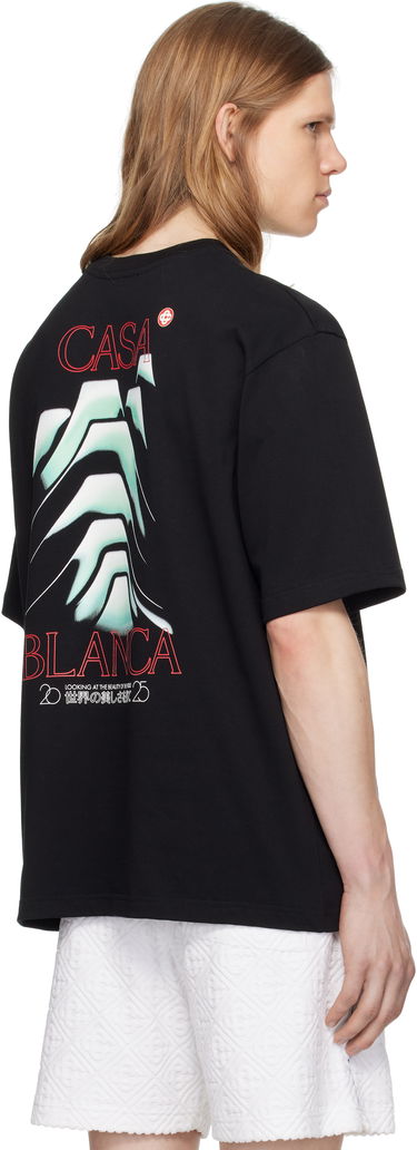 T-shirt Casablanca Casablanca Frosty Mountain T-Shirt Sort | MPF25-JTS-044-06, 2