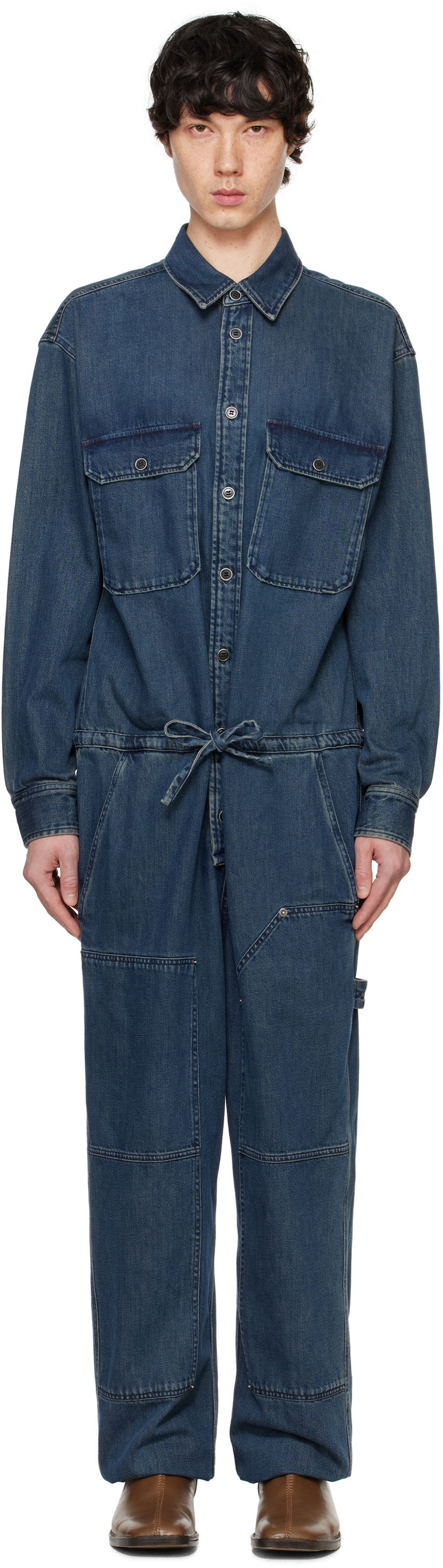 Jumpsuit ISABEL MARANT Isabel Marant Otilie Denim Jumpsuit Blå | 25PCB0073HA-C1H06H