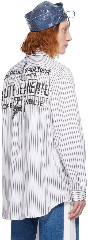 Skjorte Jean Paul Gaultier Jean Paul Gaultier Striped Shirt Hvid | 24/25-U-CH046I-C044-0100, 2