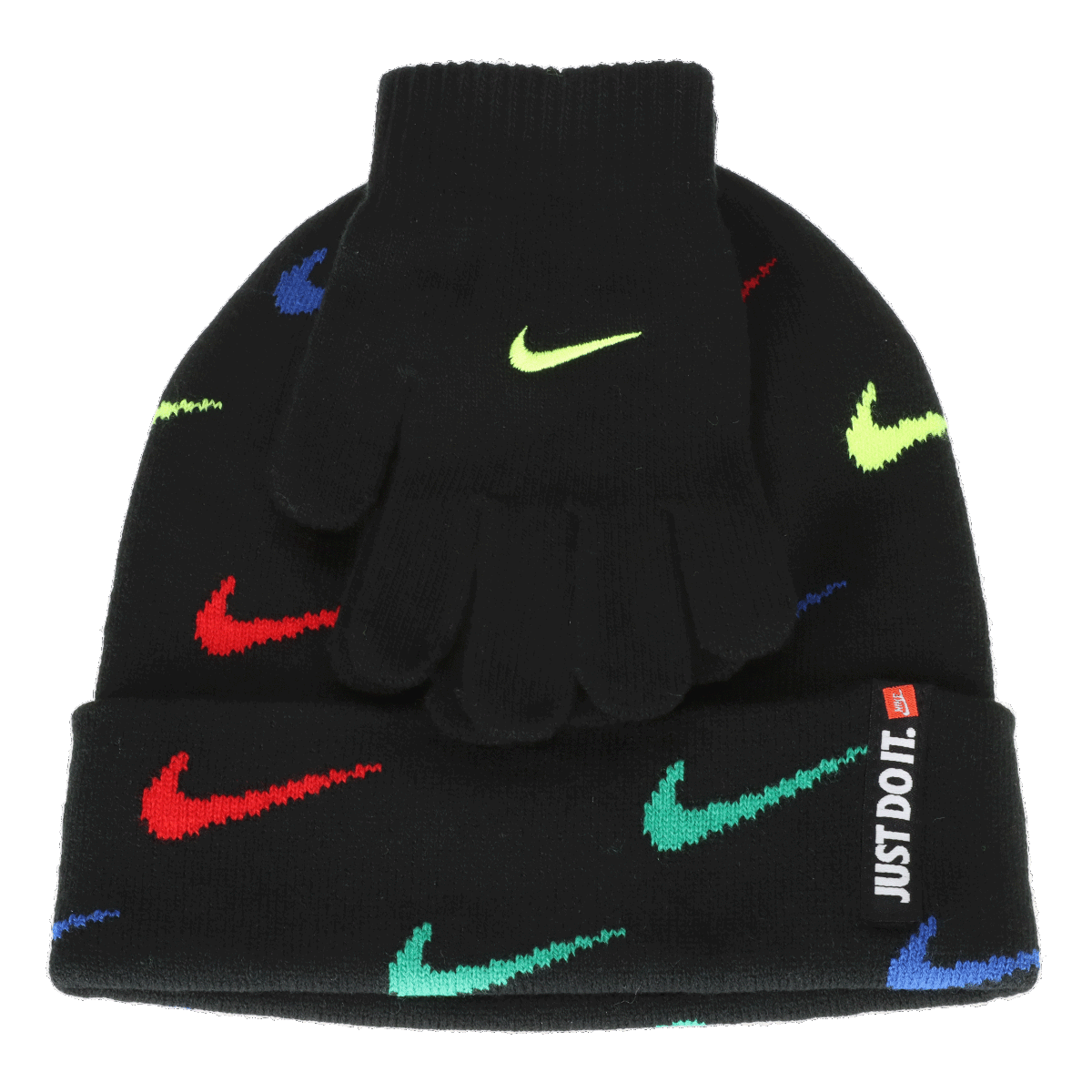 Beanie Nike Nike Swoosh Repeat Beanie and Gloves Set Sort | 9A2988-K90, 0