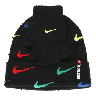 Beanie Nike Nike Swoosh Repeat Beanie and Gloves Set Sort | 9A2988-K90, 0