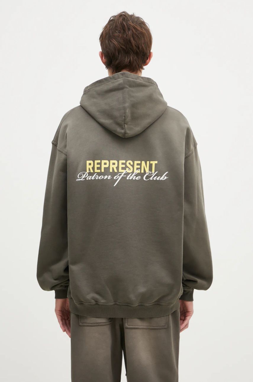 Sweatshirt Represent Clo Represent Patron Of The Club Hoodie Grøn | MLM4270.16, 0