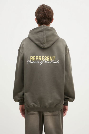 Sweatshirt Represent Clo Represent Patron Of The Club Hoodie Grøn | MLM4270.16, 0