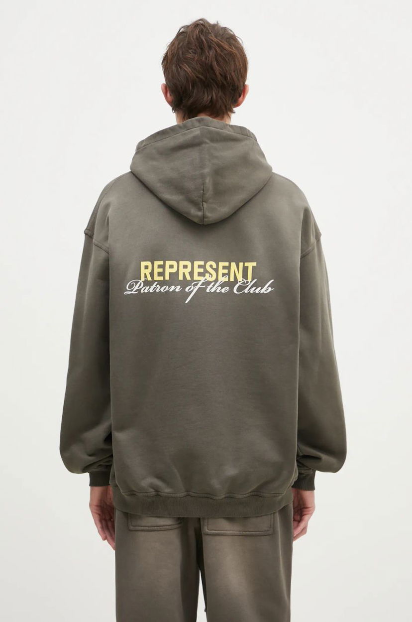 Sweatshirt Represent Clo Represent Patron Of The Club Hoodie Grøn | MLM4270.16