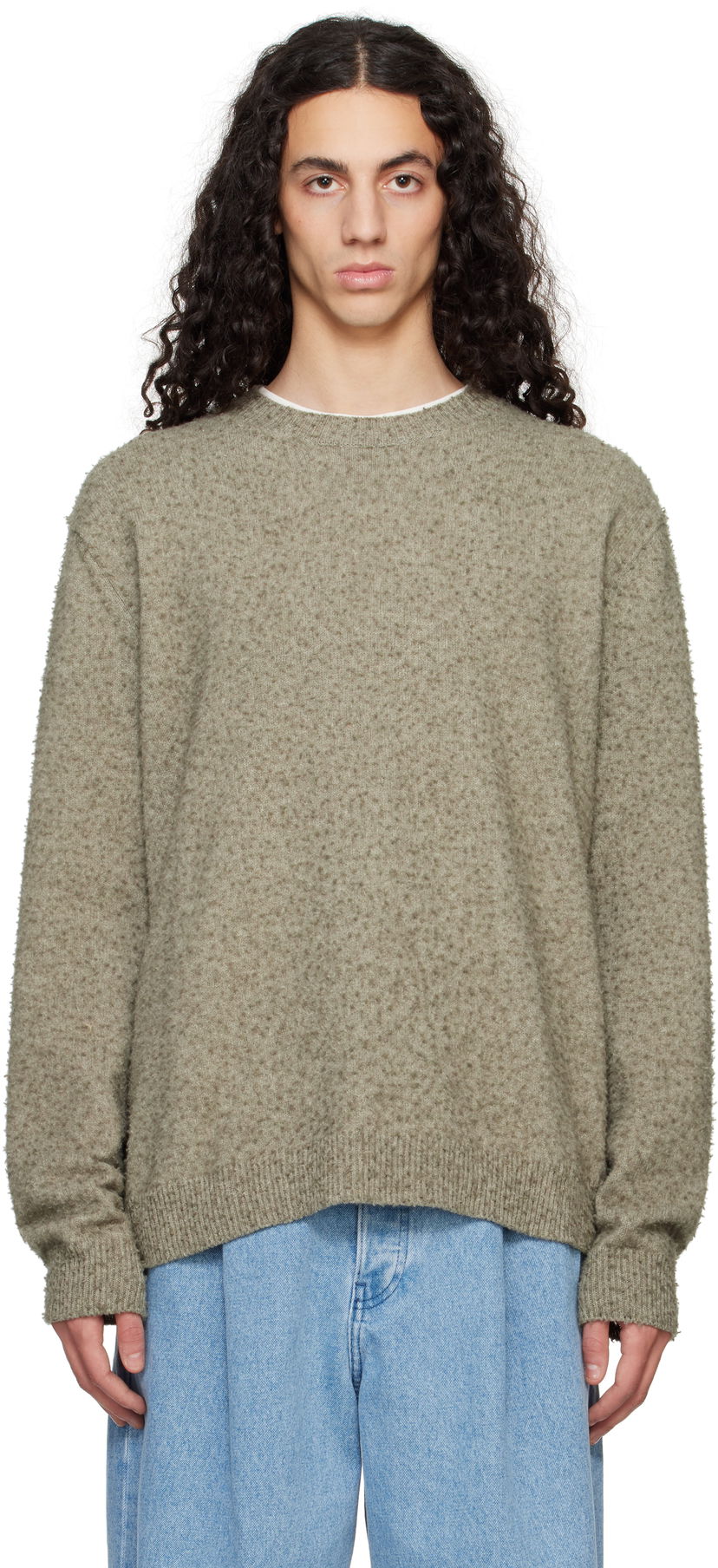 Sweater Maison Margiela Maison Margiela Pilling Sweater Grøn | S50HL0033 M13108