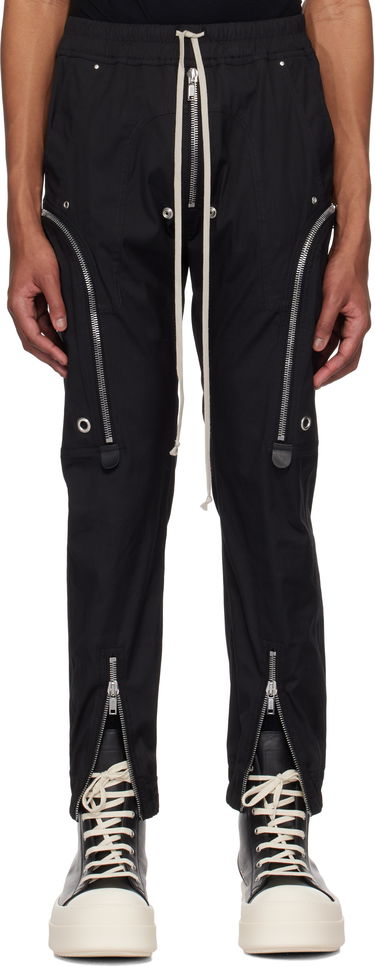 Cargo bukser Rick Owens Rick Owens Hollywood Bauhaus Cargo Pants Sort | RU01E5377 TE, 0
