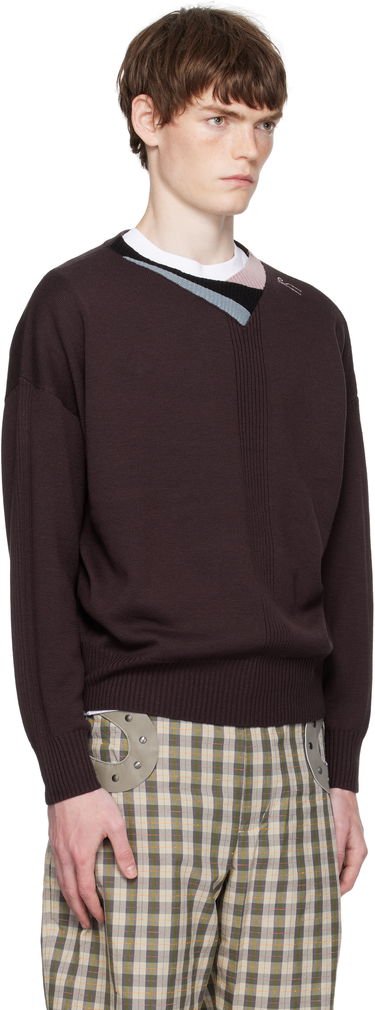 Sweater KIKO KOSTADINOV Kiko Kostadinov Vig Multi Collar Sweater Brun | KKAW25KN04-97, 1