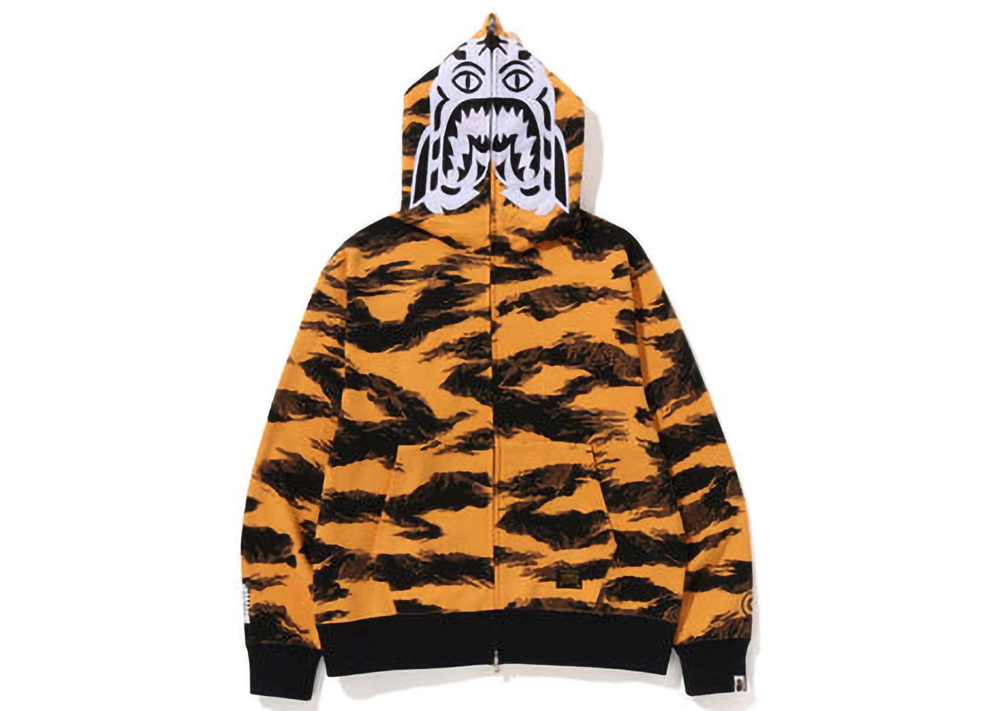 Sweatshirt BAPE Tiger Camo Tiger Relaxed Fit Full Zip Hoodie Orange | 1I70-115-001, 0