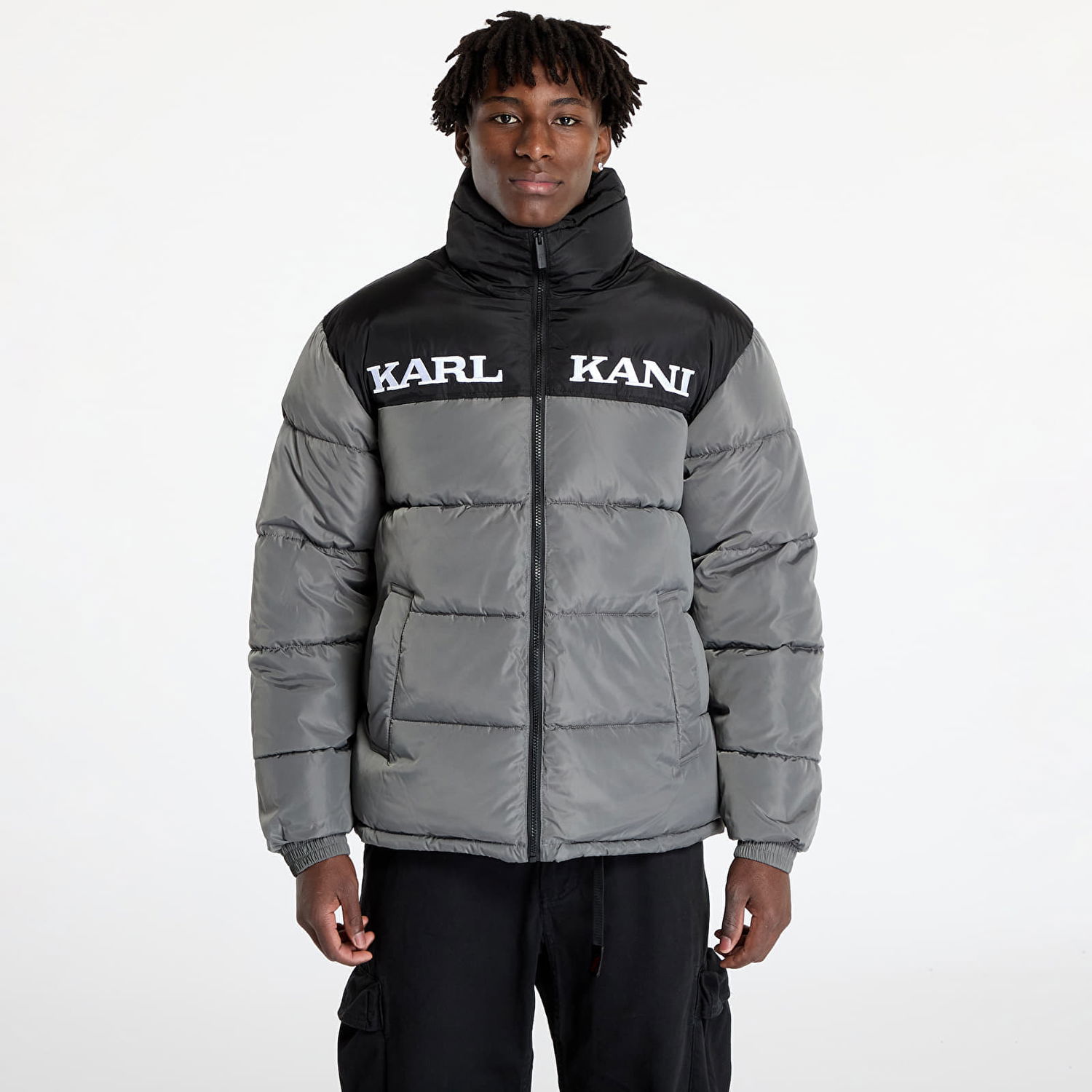 Puffer jakke Karl Kani Jacket Retro Essential Puffer Jacket Anthracite S Grå | 60760013, 0