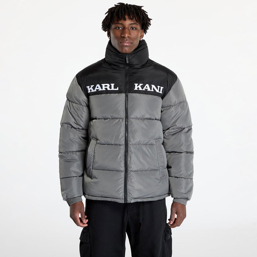 Puffer jakke Karl Kani Jacket Retro Essential Puffer Jacket Anthracite S Grå | 60760013