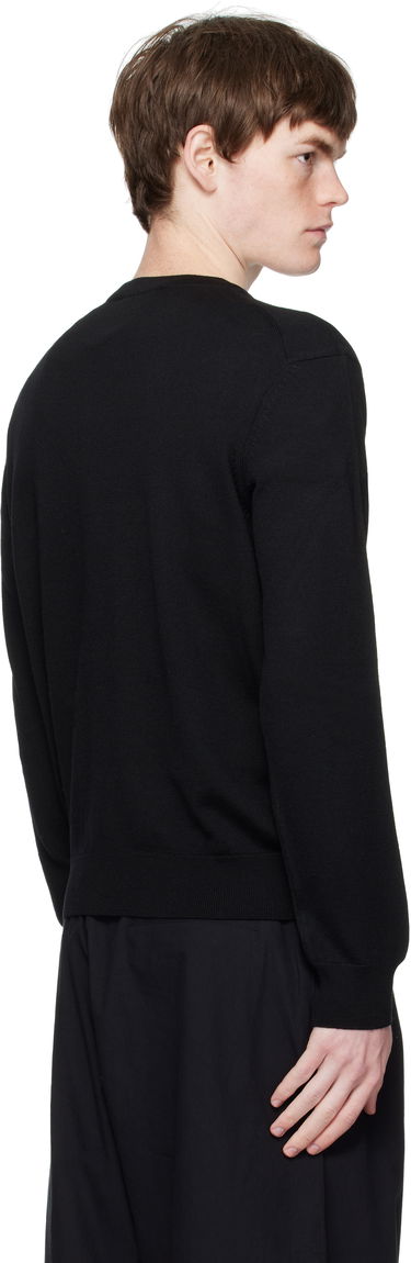 Sweater MAISON KITSUNÉ Maison Kitsuné Fox Head Patch Regular Fit Sweater Sort | PM00801KT1181, 2