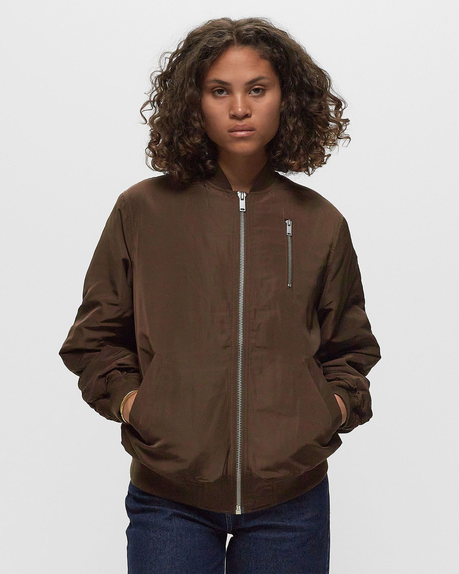 Bomberjakke envii ENRUNNER JACKET Brun | E23400013-SLATE-BLACK, 1