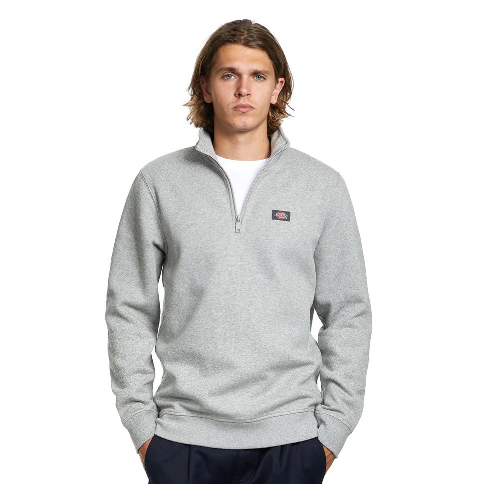 Sweatshirt Dickies Oakport Quarter Zip Sweater Grå | DK0A4XD4GYM1, 0