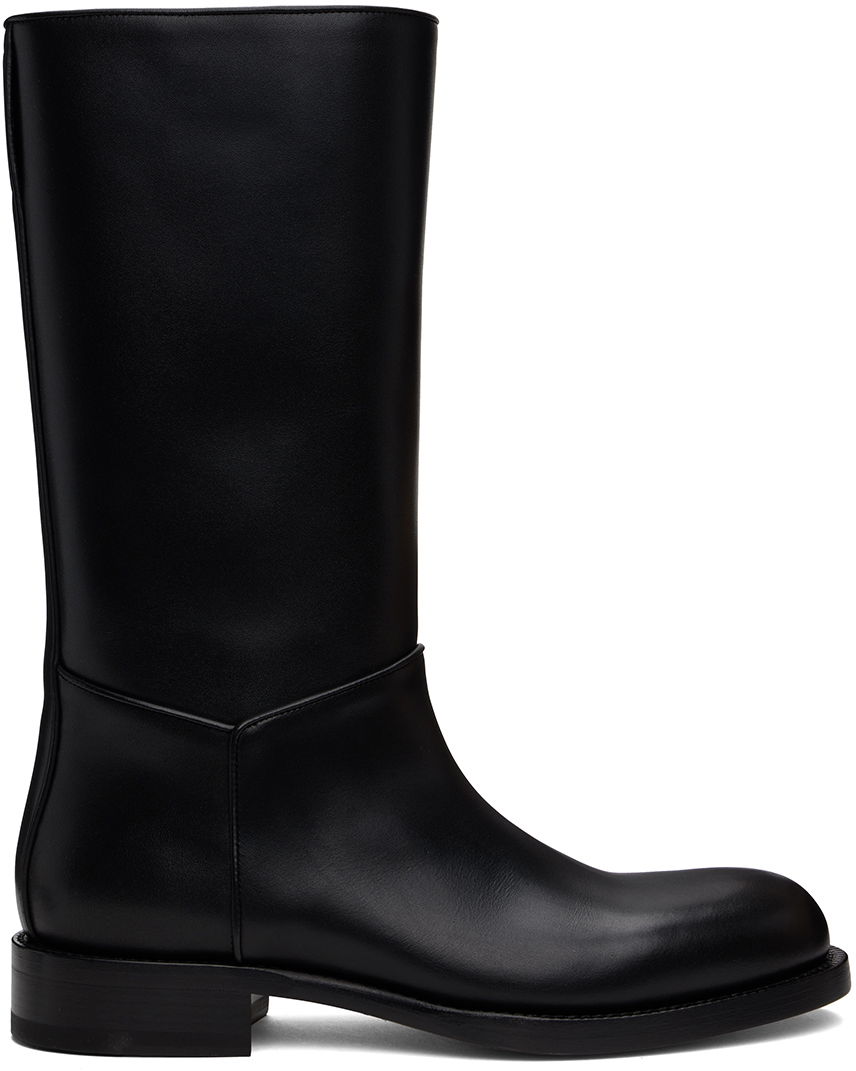 Sneakers og sko The Row Black Nobilis Riding Boots Sort | F1549-L58, 0