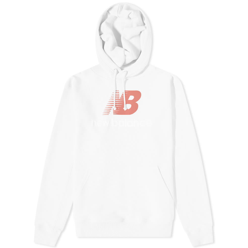 Sweatshirt New Balance Made in USA Heritage Hoody Hvid | MT23547-WT, 0