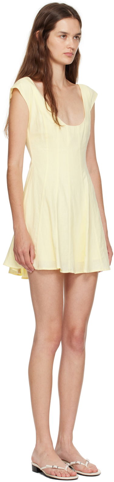 Kjole GUIZIO Guizio Leila Mini Dress Gul | P25401W085, 1
