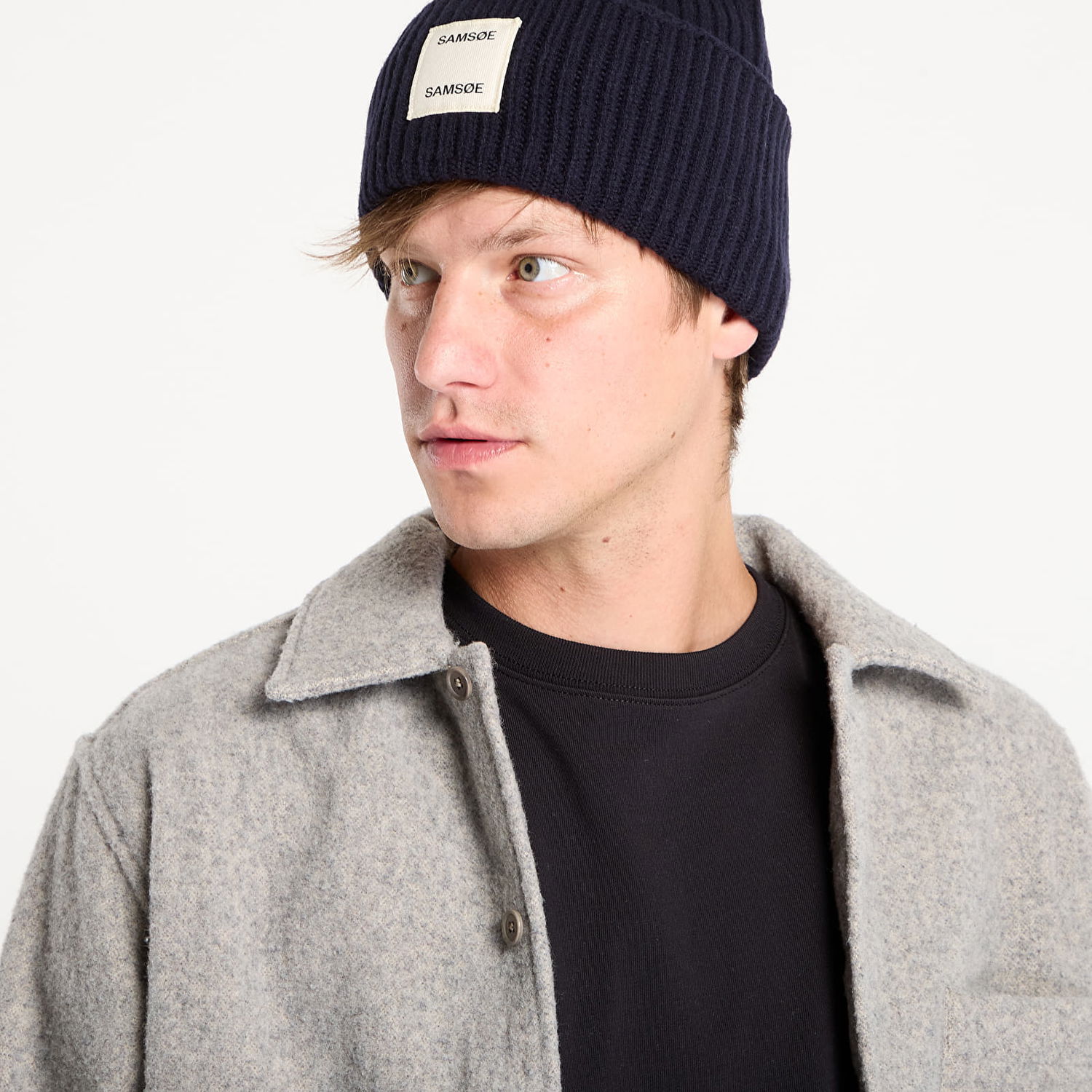 Jakke Samsoe Samsoe Samsøe Samsøe Sadamon Overshirt Grå | M25300027_170205TCX, 1