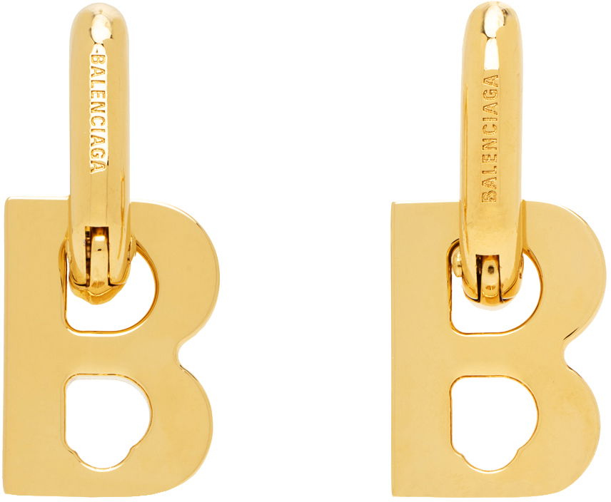 Øreringe Balenciaga B Chain Xs Earrings Beige | 655286-TZ99G-0027, 0