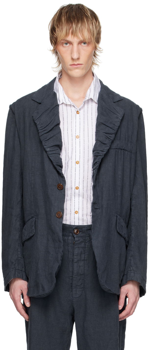Jakke Vivienne Westwood Linen Blazer Blå | 34010008-W00SI-, 0