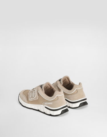 Tilbehør Dolce & Gabbana Dolce & Gabbana Dg Running Mesh And Split Leather Beige | DA5187AA9548B183, 2