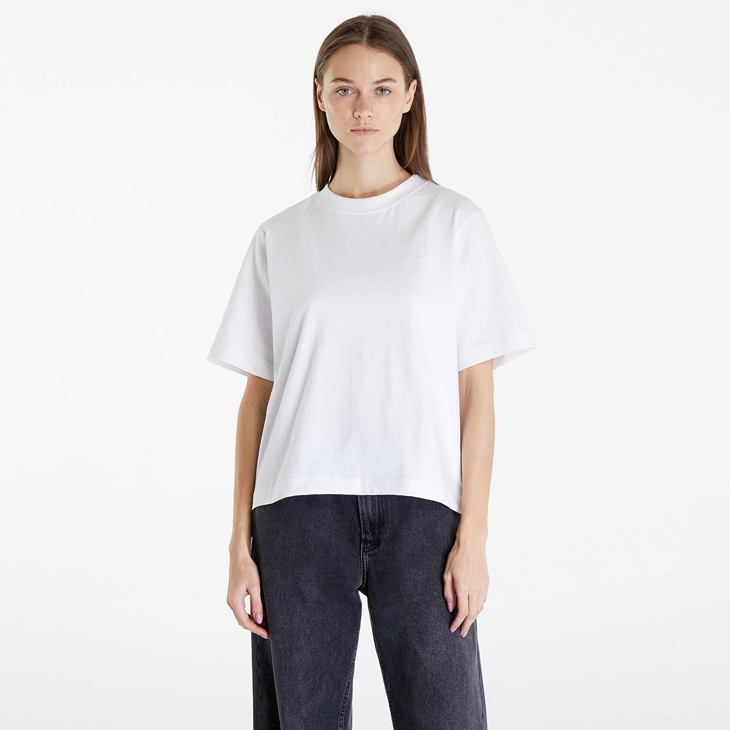 T-shirt Queens Essential T-Shirt With Tonal Print White Hvid | QNS_002, 0