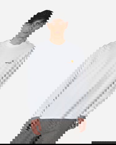 T-shirt Carhartt WIP American Script Hvid | I029955 02XX, 0