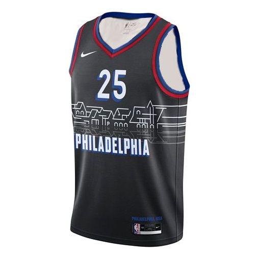 Jersey Nike Philadelphia 76ers Simmons #25 Fan Edition Jersey Sort | CN1771-015
