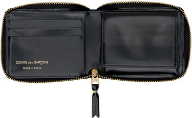 Tegnebog Comme des Garçons Dots Embossed Leather Zip Wallet Sort | SA7100NE, 2