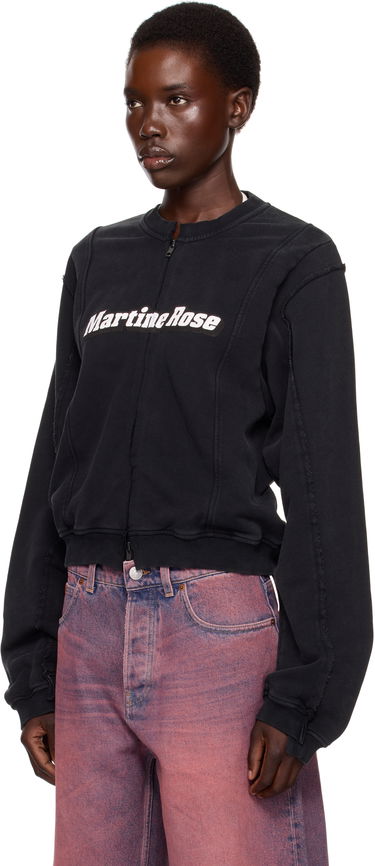 Jakke Martine Rose Martine Rose Shrunken Zip Up Crew Jacket Sort | 670JS02002, 3