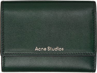 Tegnebog Acne Studios Acne Studios Trifold Leather Wallet Grøn | CG0271-, 0