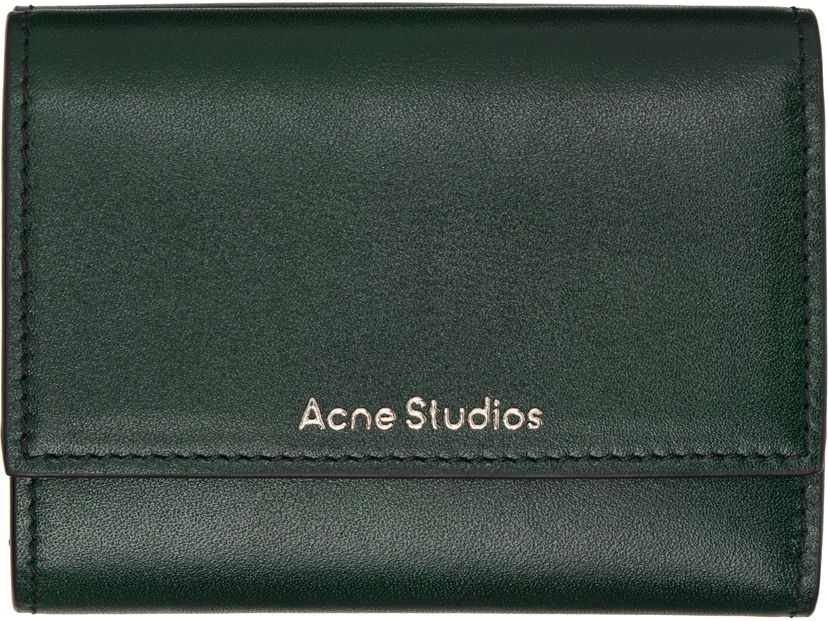 Tegnebog Acne Studios Acne Studios Trifold Leather Wallet Grøn | CG0271-