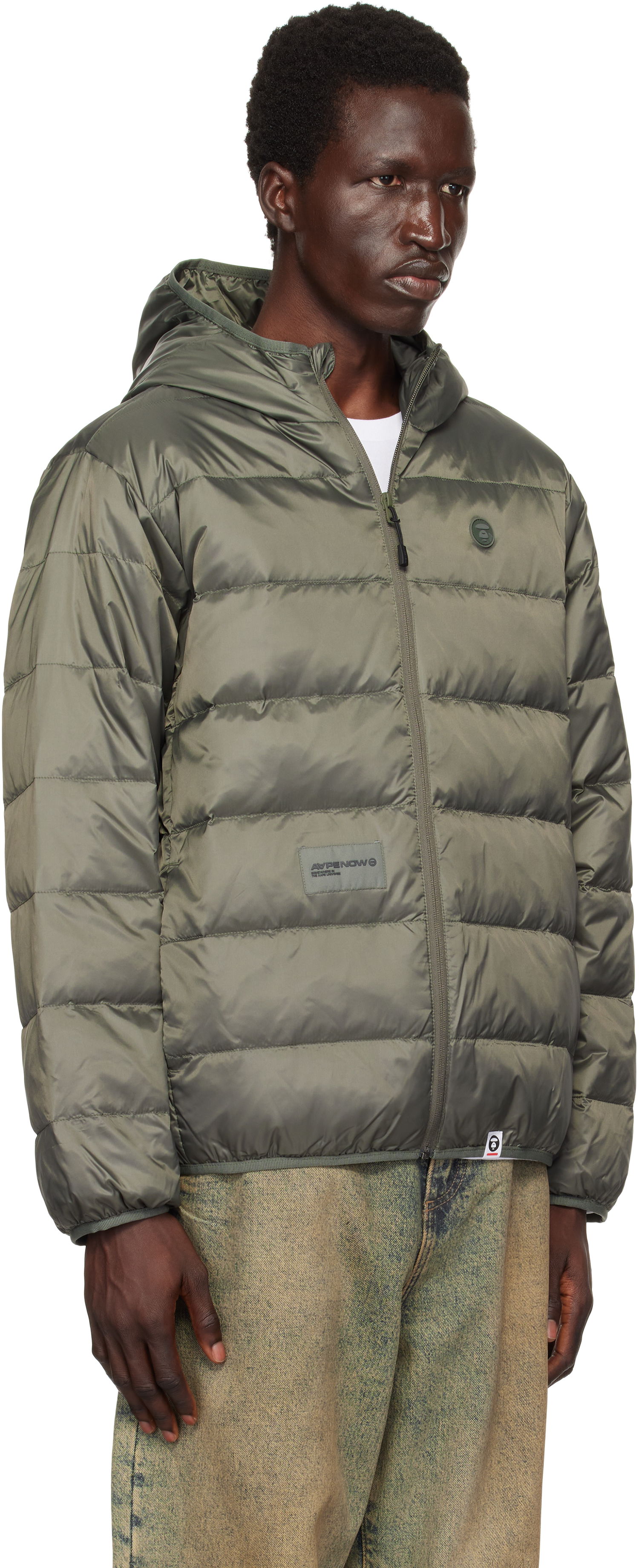 Puffer jakke AAPE by A Bathing Ape AAPE by A Bathing Ape 'AAPE Now' Down Jacket Grøn | AAPDNM7652XXNKHE, 1