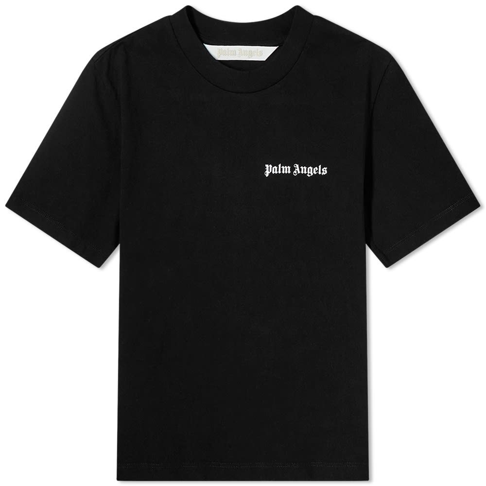 T-shirt Palm Angels Classic Logo Fitted Tee Sort | PWAA044S22JER0031001, 0