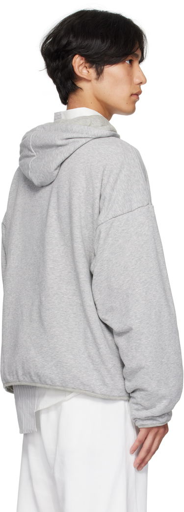 Sweatshirt Maison Margiela MM6 Maison Margiela Drawstring Hoodie Grå | SH0GU0030 M25013, 2