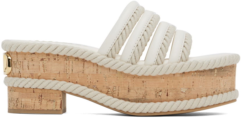 Tilbehør Valentino Valentino Garavani VLogo Summerblocks Flatform Sandals Hvid | 5W2S0JR4UEL