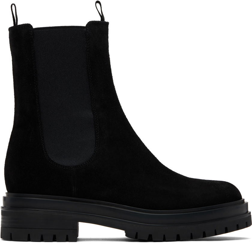 Sneakers og sko Gianvito Rossi Suede Chelsea Boots Sort | G73462-20GOM-SUE, 0