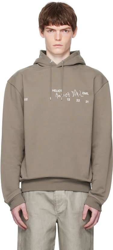 Sweatshirt HELIOT EMIL Heliot Emil Fulgens Hoodie Grå | PREAW25_M_08_081_DST19, 0