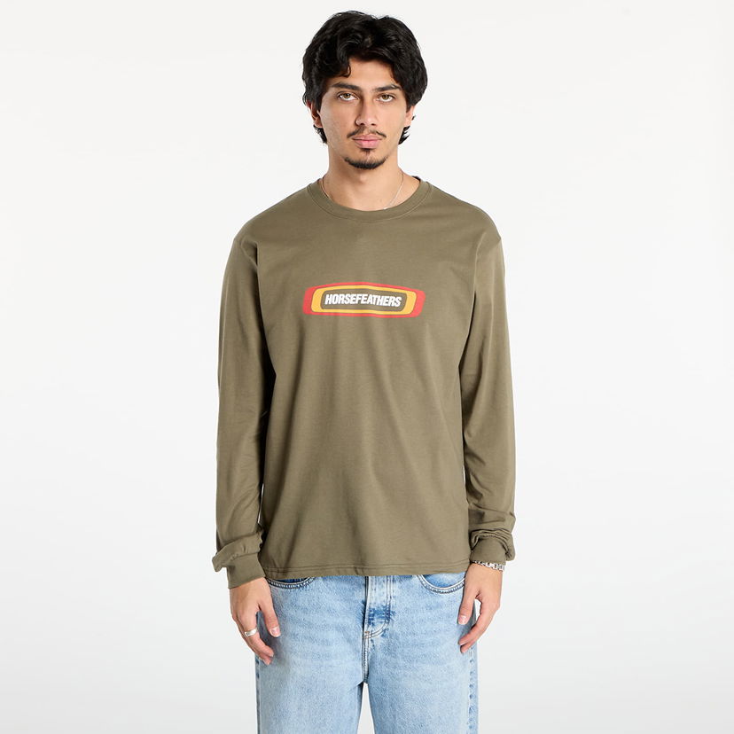 T-shirt Horsefeathers Long Sleeve T-Shirt Raceway Grøn | SM1393C
