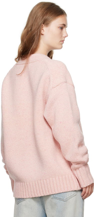 Sweater We11done Chunky V-Neck Cardigan Lyserød | WD-KC2-24-627-U-LP, 2
