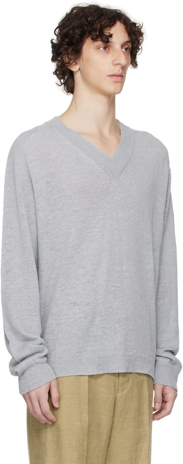 Sweater OUR LEGACY Our Legacy Rue V-Neck Sweater Grå | M2253RB, 1