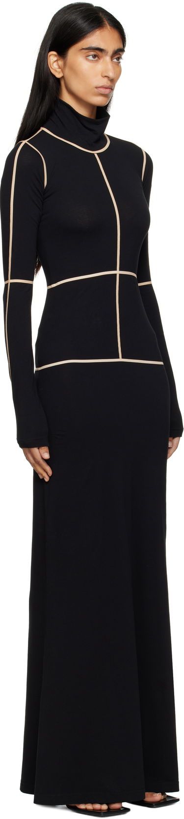 Kjole Maison Margiela MM6 Maison Margiela Taped Seam Maxi Dress Sort | S52DG0028 M20125, 1