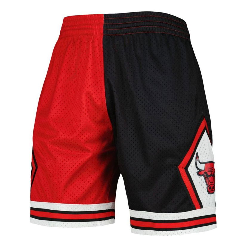 Shorts Mitchell & Ness Mitchell & Ness Chicago Bulls Split Swingman Shorts Sort | SMSH4855-CBU97PPPBKRD