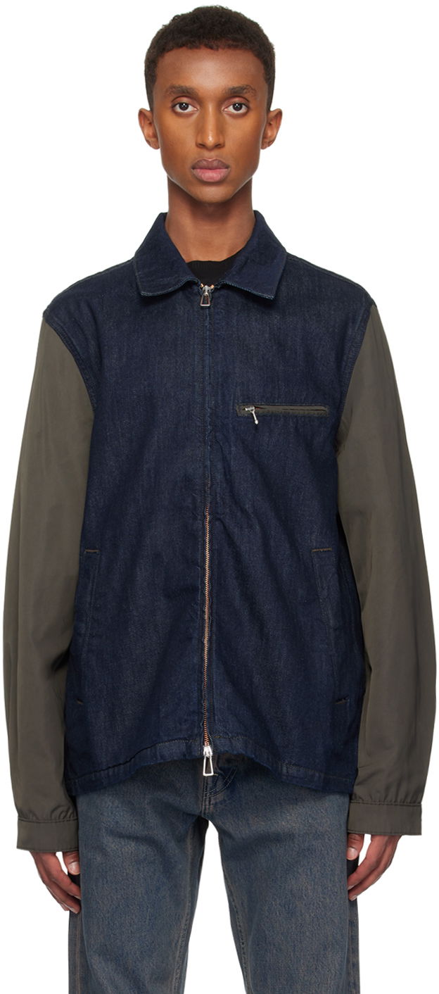 Jakke Paul Smith PS Paul Smith Zip Denim Jacket Blå | M2R-051ZM-N22081-R