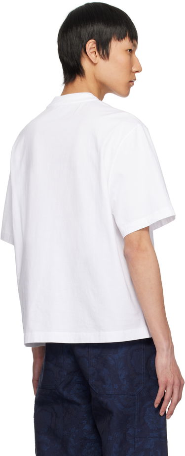 T-shirt Versace Versace Embroidered Medusa Milano T-Shirt Hvid | 1015738_1A11054, 2