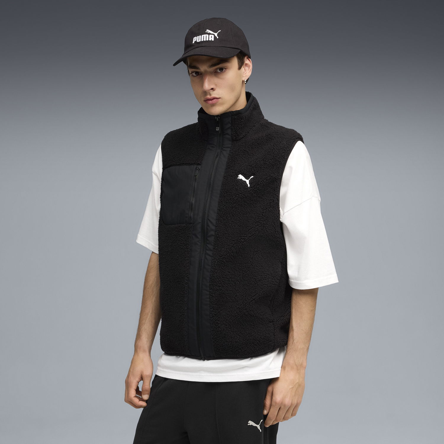 Vest Puma Reversible Hybrid Sherpa Vest Sort | 688372_01, 0
